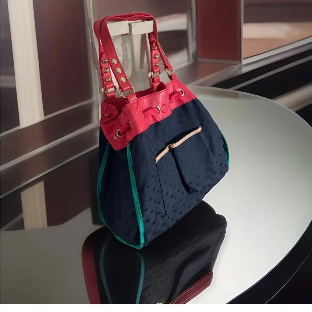 Y2K Vintage 2013 Juice Couture, Malibu Nylon Daydreamer Shoulder Bag,Barbiecore - Picture 10 of 14